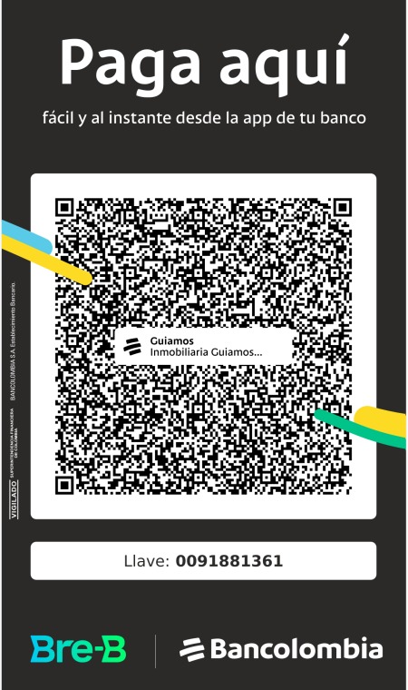 Código QR para pagos a Guiamos Inmobiliaria
